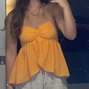 Urban Outfitters Orange Blouse